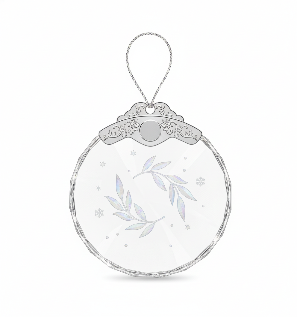 [2D FLAT ACRYLIC] 'Friends We Meet' Glass Friendship Ornament – Sentimental Gift for Best Friends