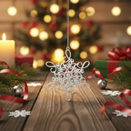 [2D FLAT ACRYLIC] Funny 2024 Snowflake Ornament – Unique Christmas Gag Gift for Adults