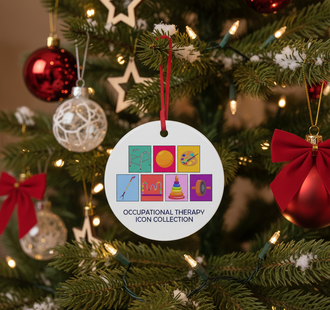 [2D FLAT ACRYLIC] Occupational Therapist Ornament – Ceramic Appreciation Gift for OT Professionals