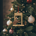 [2D FLAT ACRYLIC] Almost Heaven West Virginia Swing Ornament – Personalized Christmas Gift