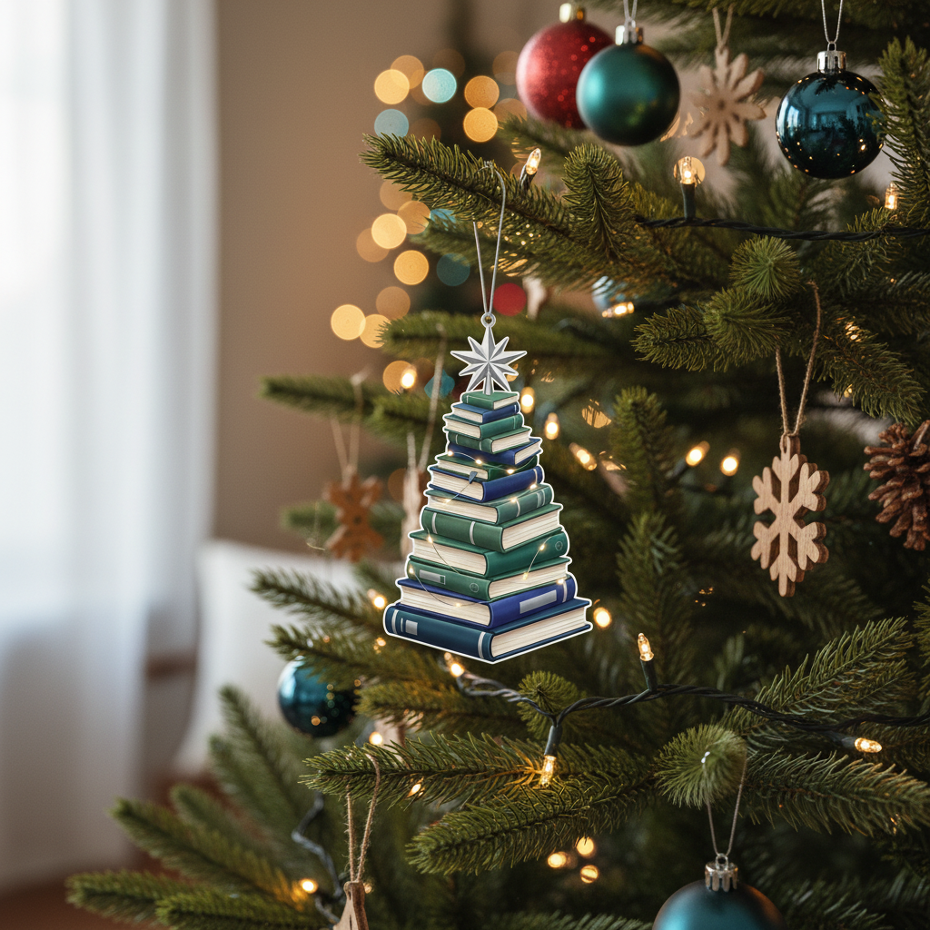 [2D FLAT ACRYLIC] Personalized Couple's Ornament – Custom Engagement & Anniversary Keepsake