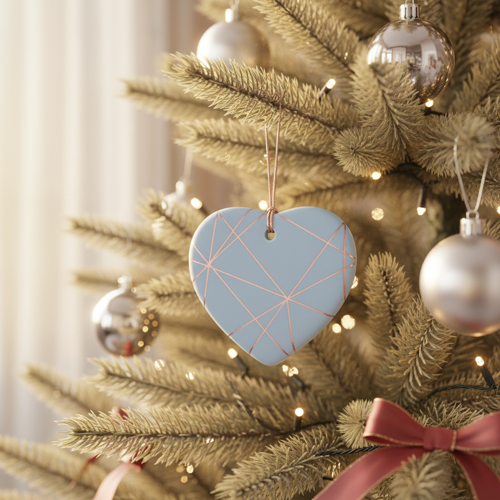 [2D FLAT ACRYLIC] Personalized Retirement & Appreciation Gift – Ceramic Heart Keepsake Ornament