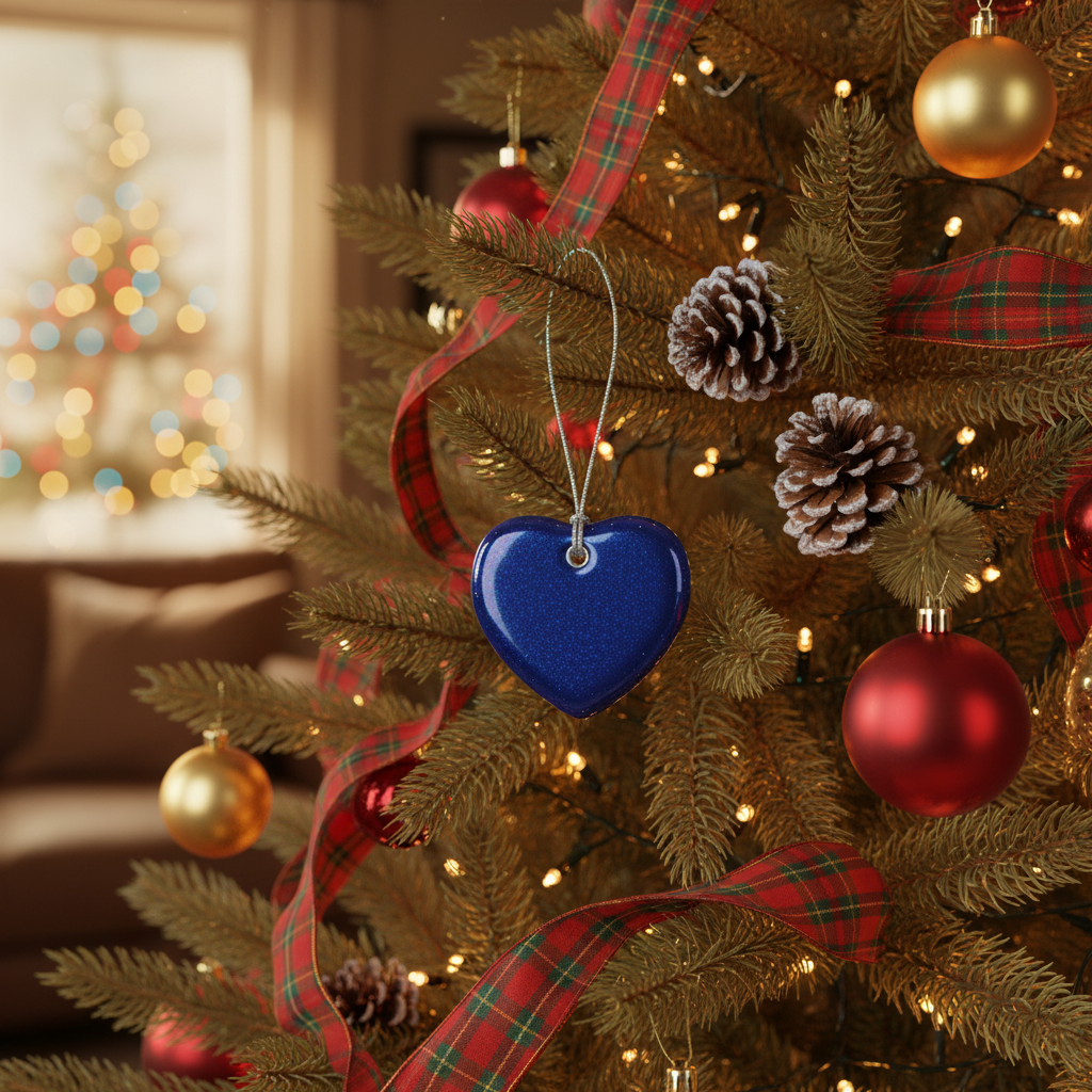 [2D FLAT ACRYLIC] A Hug for a Special Sister Ceramic Heart Ornament – Friendship Gift