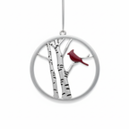 [2D FLAT ACRYLIC] Sentimental Cardinal Christmas Ornament – Rustic Memorial Keepsake Gift