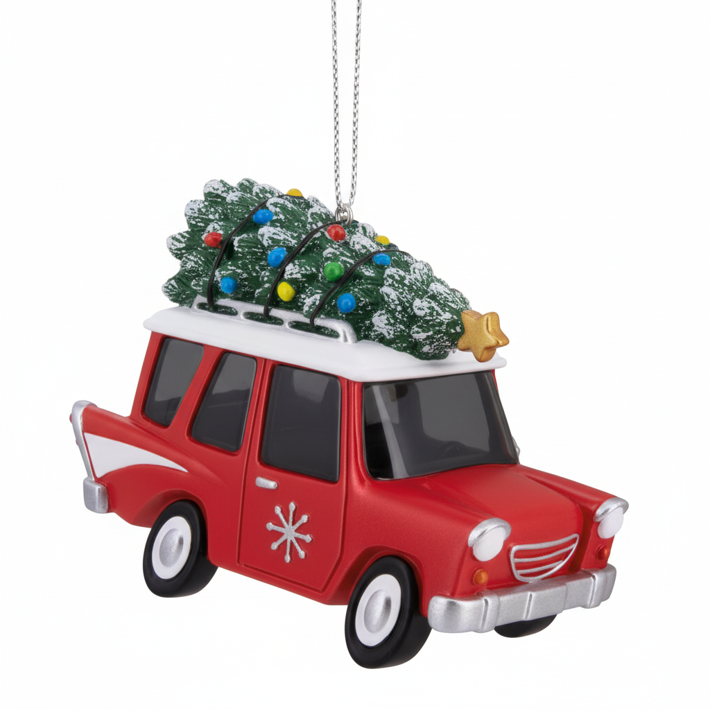 [2D FLAT ACRYLIC] Personalized Truck Driver Christmas Ornament | Custom Big Rig Trucker Gift