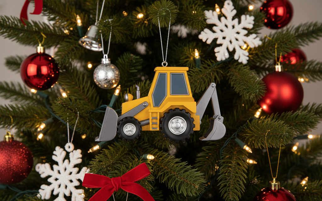 [2D FLAT ACRYLIC] Truck Driver Christmas Ornament 2025 | Unique Trucker Gift for Men