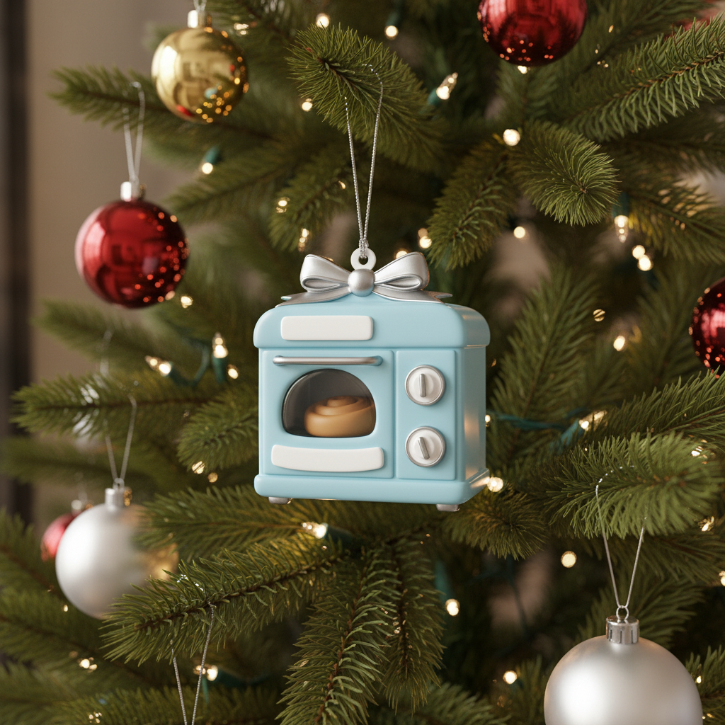 [2D FLAT ACRYLIC] Bun in the Oven Pregnancy Announcement Ornament – Keepsake Gift for Expecting Moms