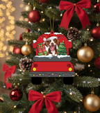 [2D FLAT ACRYLIC] Brittany Dog Christmas Ornament | Holiday Decor & Keepsake Gift for Dog Lovers