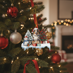 [2D FLAT ACRYLIC] Australian Shepherd Christmas Ornament – Aussie Dog Lover Keepsake Gift