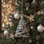 [2D FLAT ACRYLIC] Book Lover Ornament – Acrylic & Christmas Gift for Readers