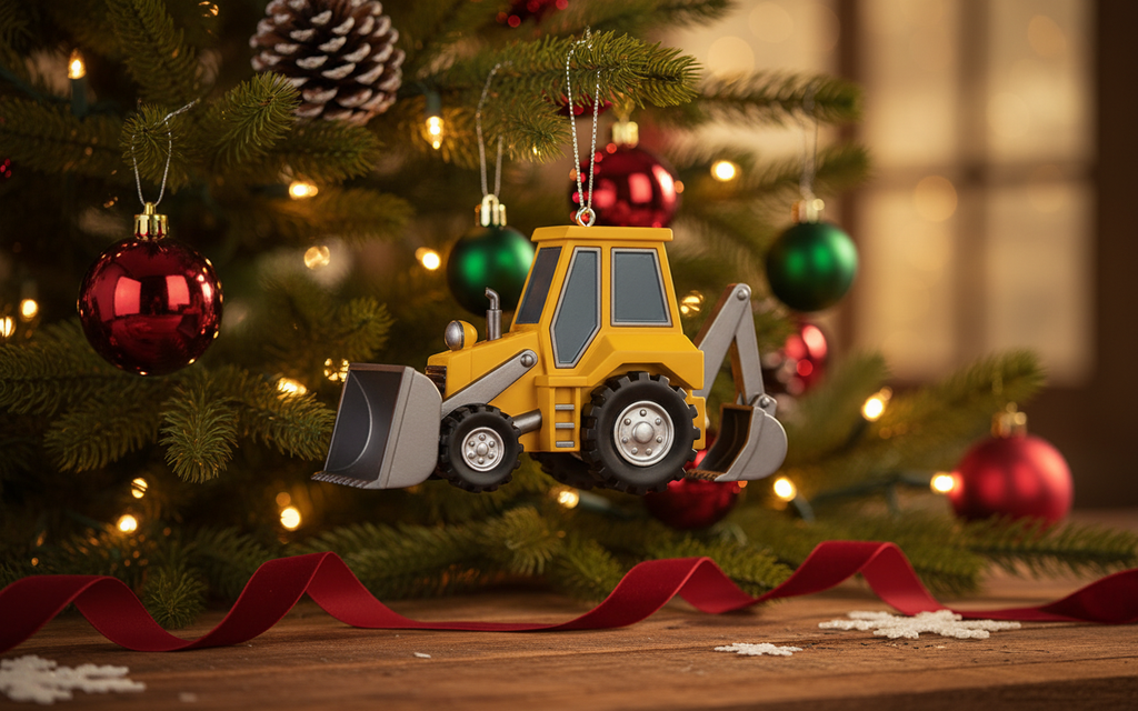 [2D FLAT ACRYLIC] Truck Driver Christmas Ornament 2025 | Unique Trucker Gift for Men