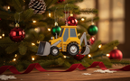 [2D FLAT ACRYLIC] Truck Driver Christmas Ornament 2025 | Unique Trucker Gift for Men