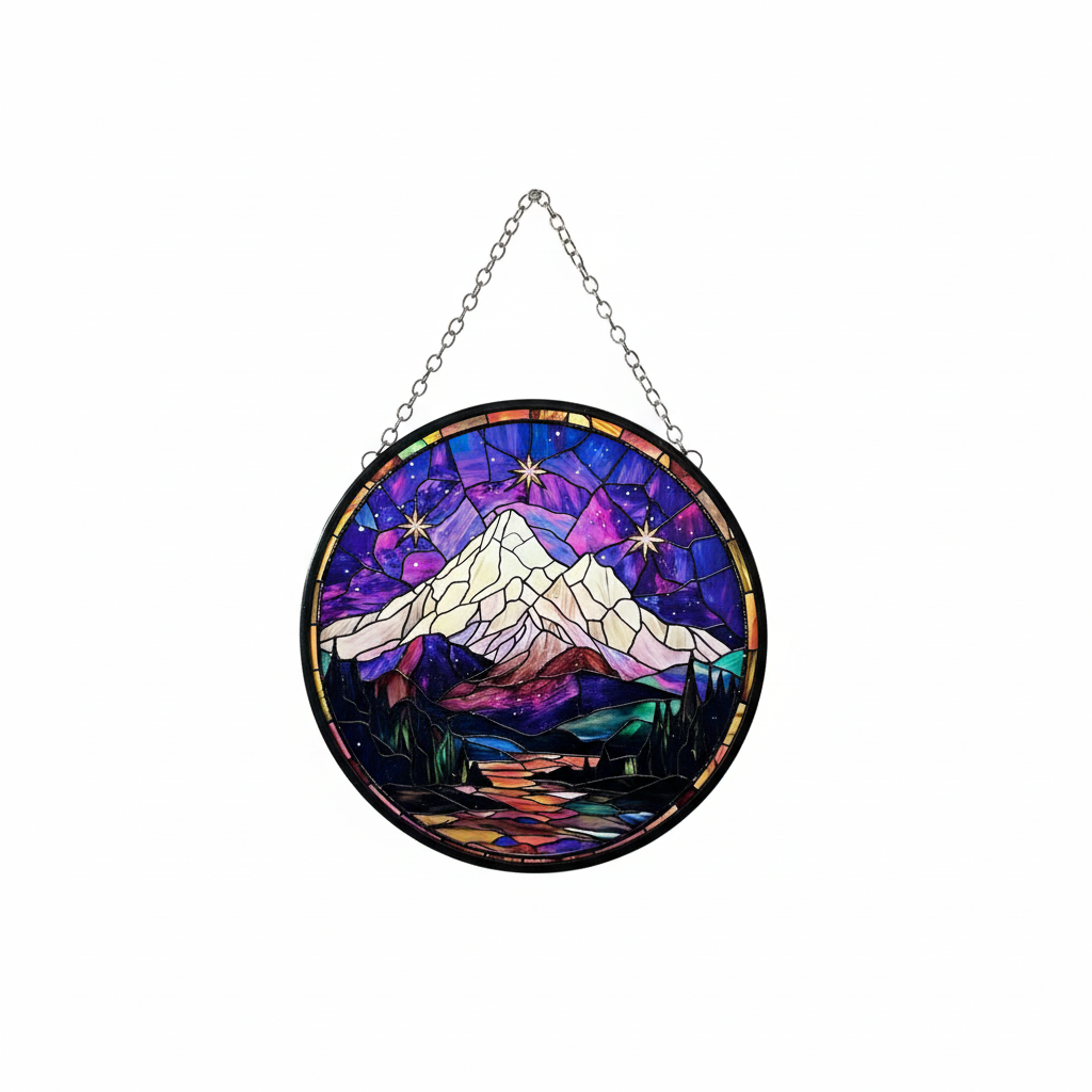[2D FLAT ACRYLIC] Velaris Stained Glass Suncatcher – ACOTAR Inspired Bookish Ornament