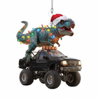 [2D FLAT ACRYLIC] Personalized Grinch Christmas Ornament | Custom Acrylic Trucker Tree Decor