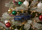 [2D FLAT ACRYLIC] Glass Dump Truck Christmas Ornament | Construction Vehicle Holiday Decor