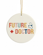 [2D FLAT ACRYLIC] Doctor Christmas Ornament – Ceramic Keepsake Gift for Medical Professionals