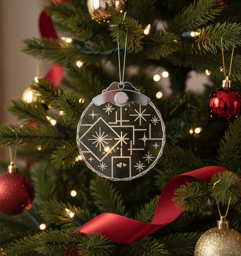 [2D FLAT ACRYLIC] Best Friend Christmas Ornament 2025 - 'Friends Are The Family We Choose' Friendship Gift for Women