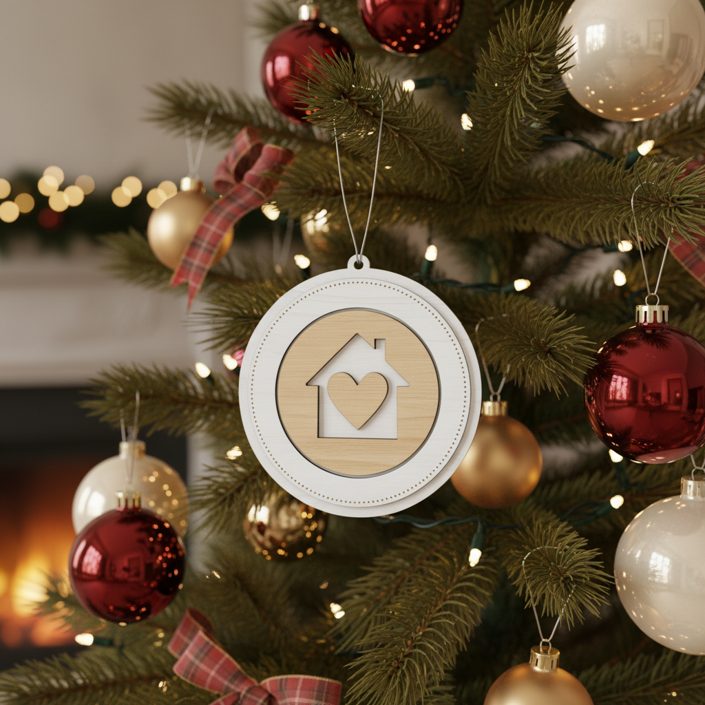 [2D FLAT ACRYLIC] New Home Ornament 2025 – Housewarming Gift for First Christmas