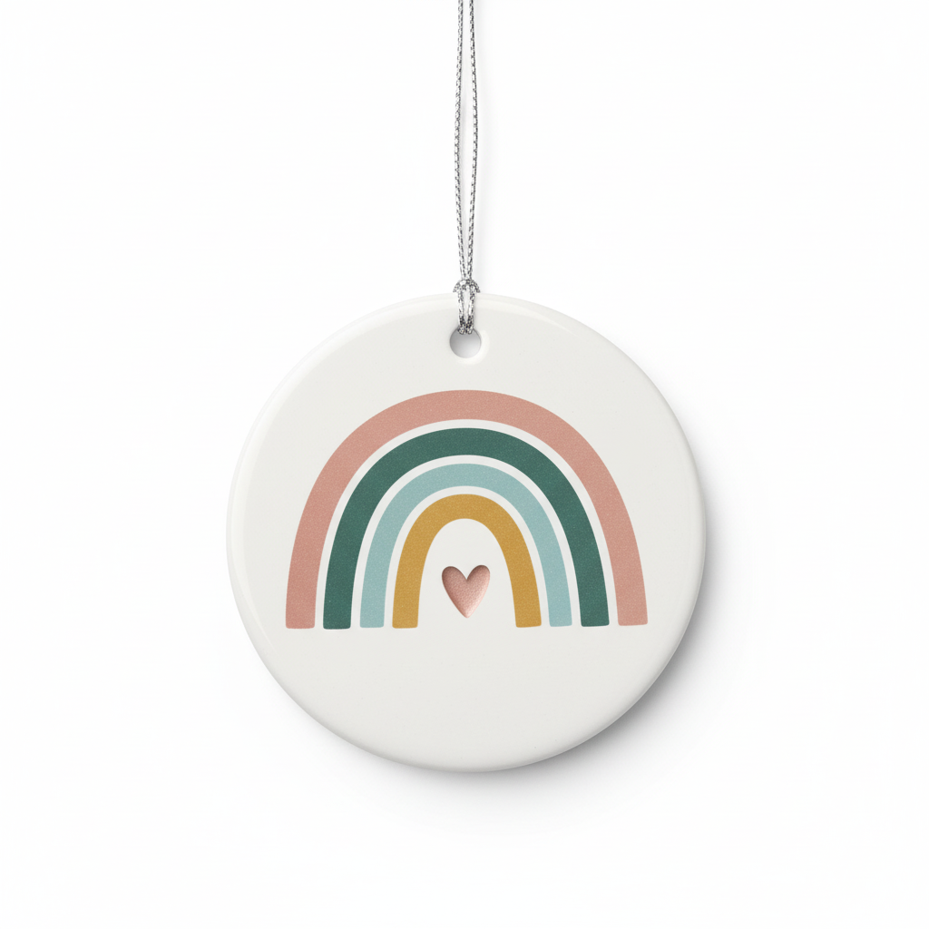 [2D FLAT ACRYLIC] 2025 Adoption Day Christmas Ornament - Heartfelt Keepsake Gift for a New Adoptive Family