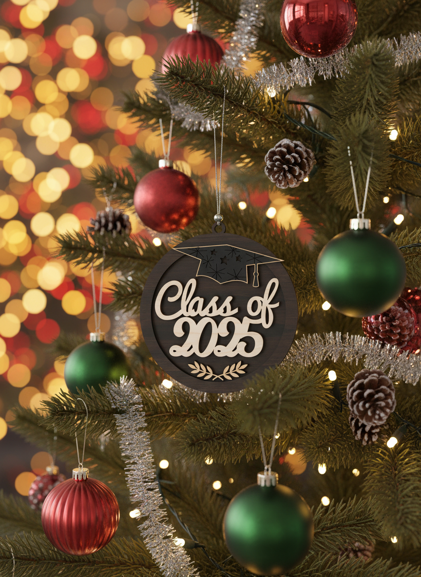 [2D FLAT ACRYLIC] Class of 2025 Graduation Ornament – Keepsake Gift for Grads