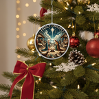 [2D FLAT ACRYLIC] Holy Family Nativity Christmas Ornament PNG - Instant Digital Download for Sublimation & Holiday Decor