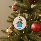 [2D FLAT ACRYLIC] Funny Skibidi Rizzmas Meme Christmas Ornament – Gen Z Teenager Gag Gift
