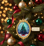 [2D FLAT ACRYLIC] Elegant Acrylic Christmas Ornament 2025 – Suncatcher Style Holiday Decoration