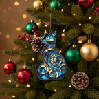 [2D FLAT ACRYLIC] Starry Night Black Cat and Moon Suncatcher – Window Hanging Decor & Gift for Cat Lovers