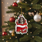 [2D FLAT ACRYLIC] English Springer Spaniel 2D Christmas Ornament – Holiday Keepsake & Car Charm