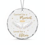 [2D FLAT ACRYLIC] Angel Baby Memorial Ornament 2025 – Heartfelt Miscarriage & Baby Loss Sympathy Gift