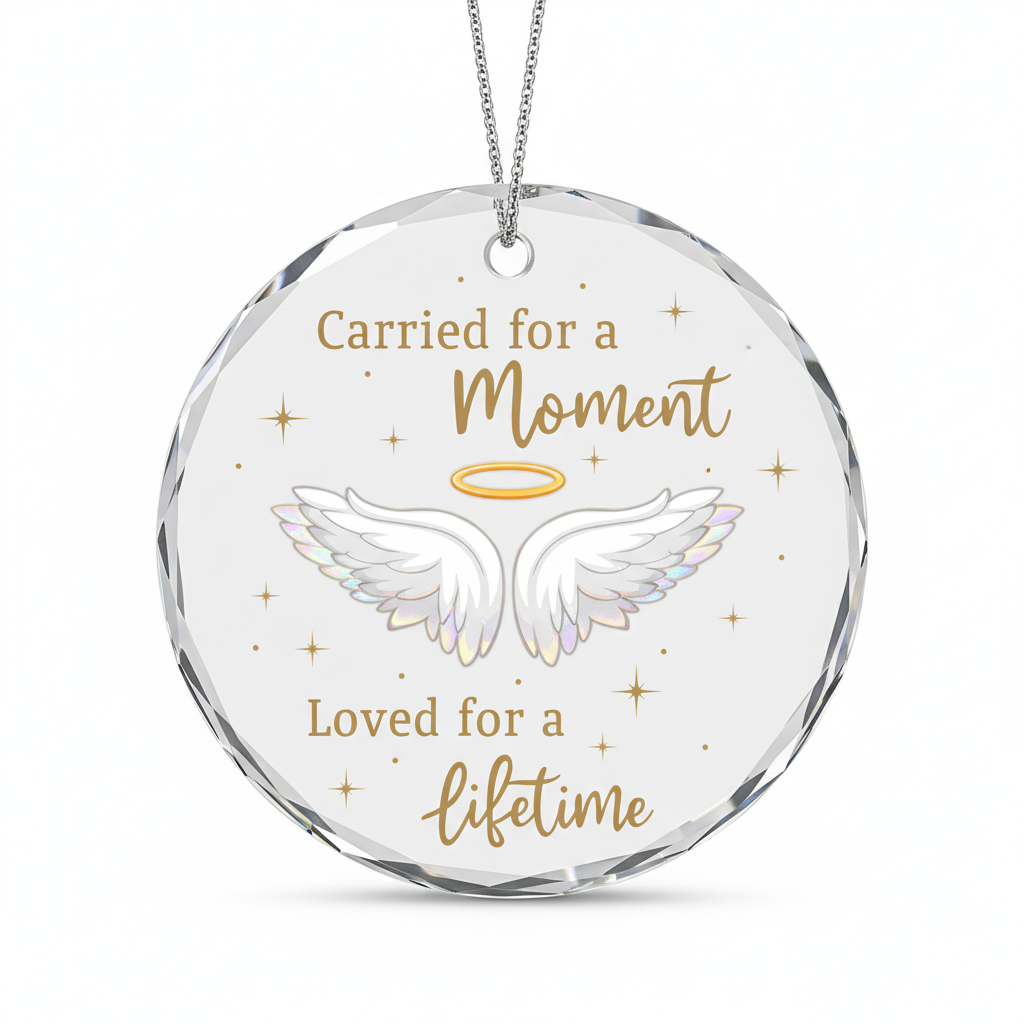 [2D FLAT ACRYLIC] Angel Baby Memorial Ornament 2025 – Heartfelt Miscarriage & Baby Loss Sympathy Gift