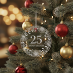 [2D FLAT ACRYLIC] Personalized Photo Memorial Ornament – Heartfelt Sympathy Gift for Loss of Father