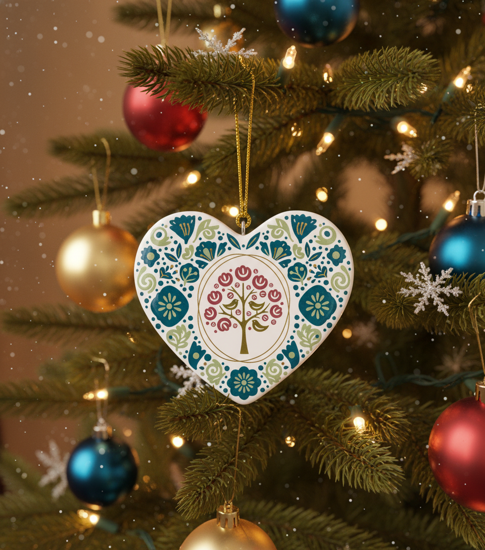 [2D FLAT ACRYLIC] Baby Boy's First Christmas Ornament 2025 – Newborn Holiday Keepsake Gift