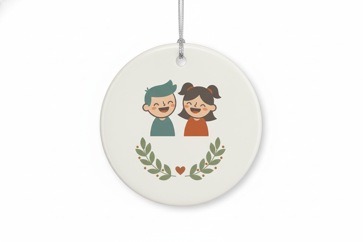 [2D FLAT ACRYLIC] Funny Coworker Christmas Ornament – Heartfelt Work Bestie Keepsake Gift