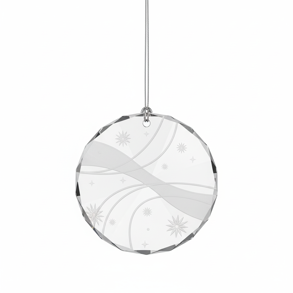 [2D FLAT ACRYLIC] Heartfelt Friendship Glass Ornament – Christmas & Birthday Gift for Best Friend