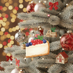 [2D FLAT ACRYLIC] Cake Christmas Ornament – Custom Birthday & Holiday Keepsake