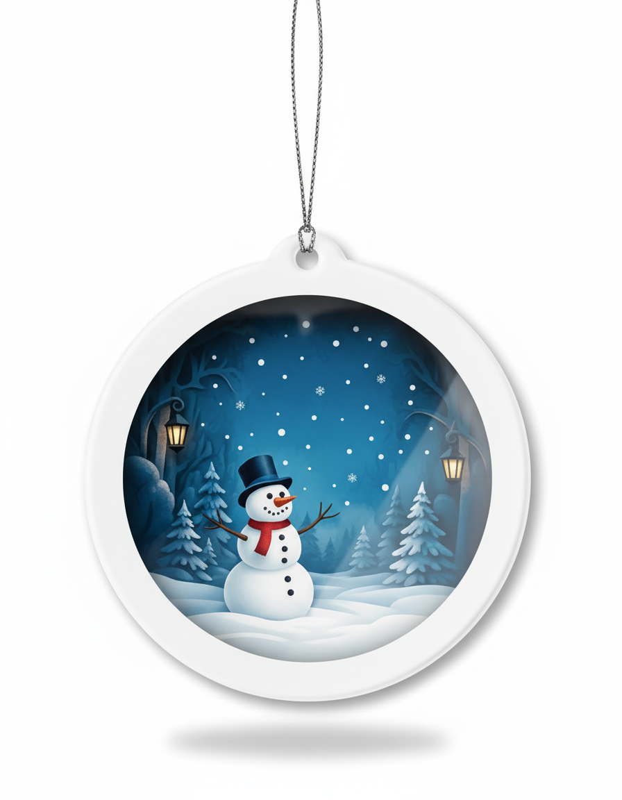 [2D FLAT ACRYLIC] Custom Dog Christmas Ornament 2025 – Personalized Pet Keepsake Gift