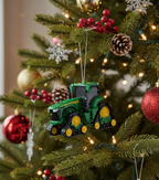 [2D FLAT ACRYLIC] Personalized Truck Driver Memorial Christmas Ornament | Driving With The Angels Remembrance Gift