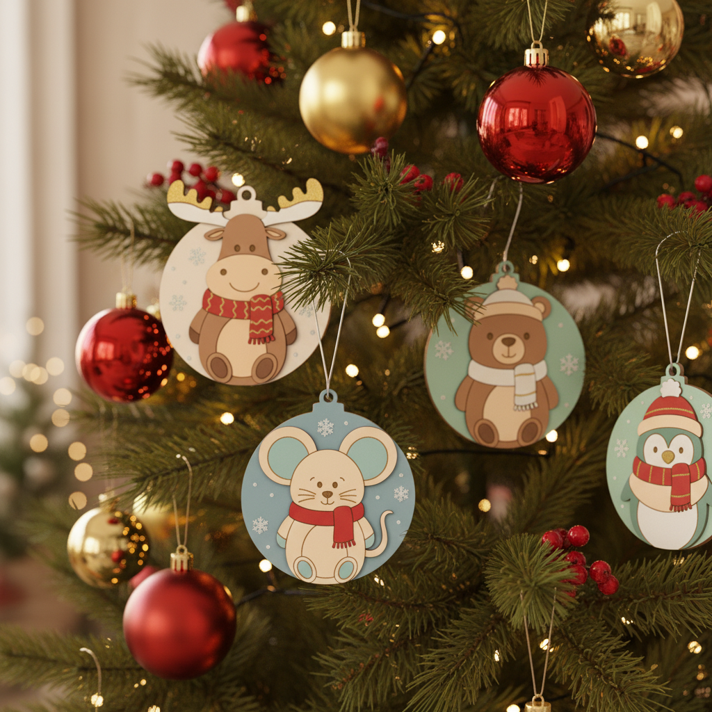 [2D FLAT ACRYLIC] Cozy Sweater Christmas Ornament