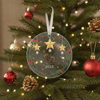 [2D FLAT ACRYLIC] Baby Bump's First Christmas Ornament 2025 – Gift for Expecting Parents