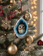 [2D FLAT ACRYLIC] Animal Christmas Ornaments – 2D Acrylic Pendants for Holiday Tree Decor