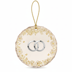 [2D FLAT ACRYLIC] 50th Wedding Anniversary Glass Ornament 2025 – Keepsake Gift for Couples