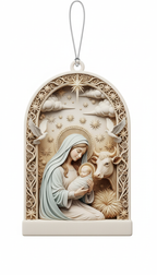 [2D FLAT ACRYLIC] Personalized Christmas Ornament for Mom – Custom Keepsake Gift for Mother