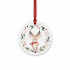 [2D FLAT ACRYLIC] Baby's First Christmas Ornament 2025 - Ceramic Keepsake Gift for Newborn Boy or Girl