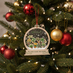 [2D FLAT ACRYLIC] Gardening Shaker Christmas Ornament 2025 – Unique Holiday Gift for Plant Lovers