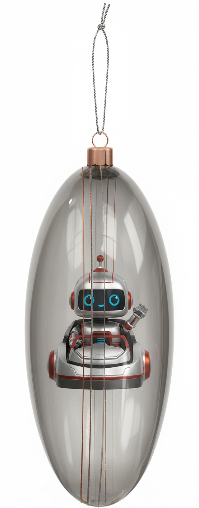 [2D FLAT ACRYLIC] Clear Fillable Plastic Oval Ornament, 2.75-Inch for DIY Crafts