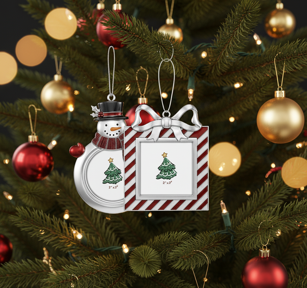 [2D FLAT ACRYLIC] Cute Cowboy Frog Christmas Ornament – Funny Holiday Gift for Frog & Music Lovers