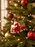 [2D FLAT ACRYLIC] Personalized Big Rig Christmas Ornament | Custom Trucker Gift for Truck Driver