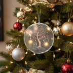 [2D FLAT ACRYLIC] 15th Crystal Wedding Anniversary Ornament – Keepsake Gift for Couple