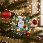 [2D FLAT ACRYLIC] Charming Cockatoo Christmas Ornament – Festive Bird Lover Keepsake & Gift